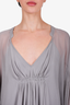 Diane von Furstenberg Grey Silk Mini Dress Size 2 (As Is)