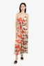 Diane von Furstenberg Multicolour Silk Printed Midi Dress Size 4
