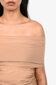 Dion Lee Beige Ruched Tube Top Size XXS
