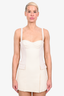 Dion Lee Cream Crepe Sleeveless Bustier Mini Dress Size 0