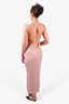 Dion Lee Dusty Pink V-Neck Spagetti Strap Maxi Dress Size 8