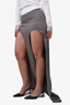 Dion Lee Gray 'Arch Longline' Maxi Skirt Size 6