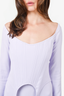 Dion Lee Purple Arch Longline Corset Dress Size 4