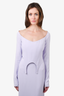 Dion Lee Purple Arch Longline Corset Dress Size 4