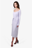 Dion Lee Purple Arch Longline Corset Dress Size 4