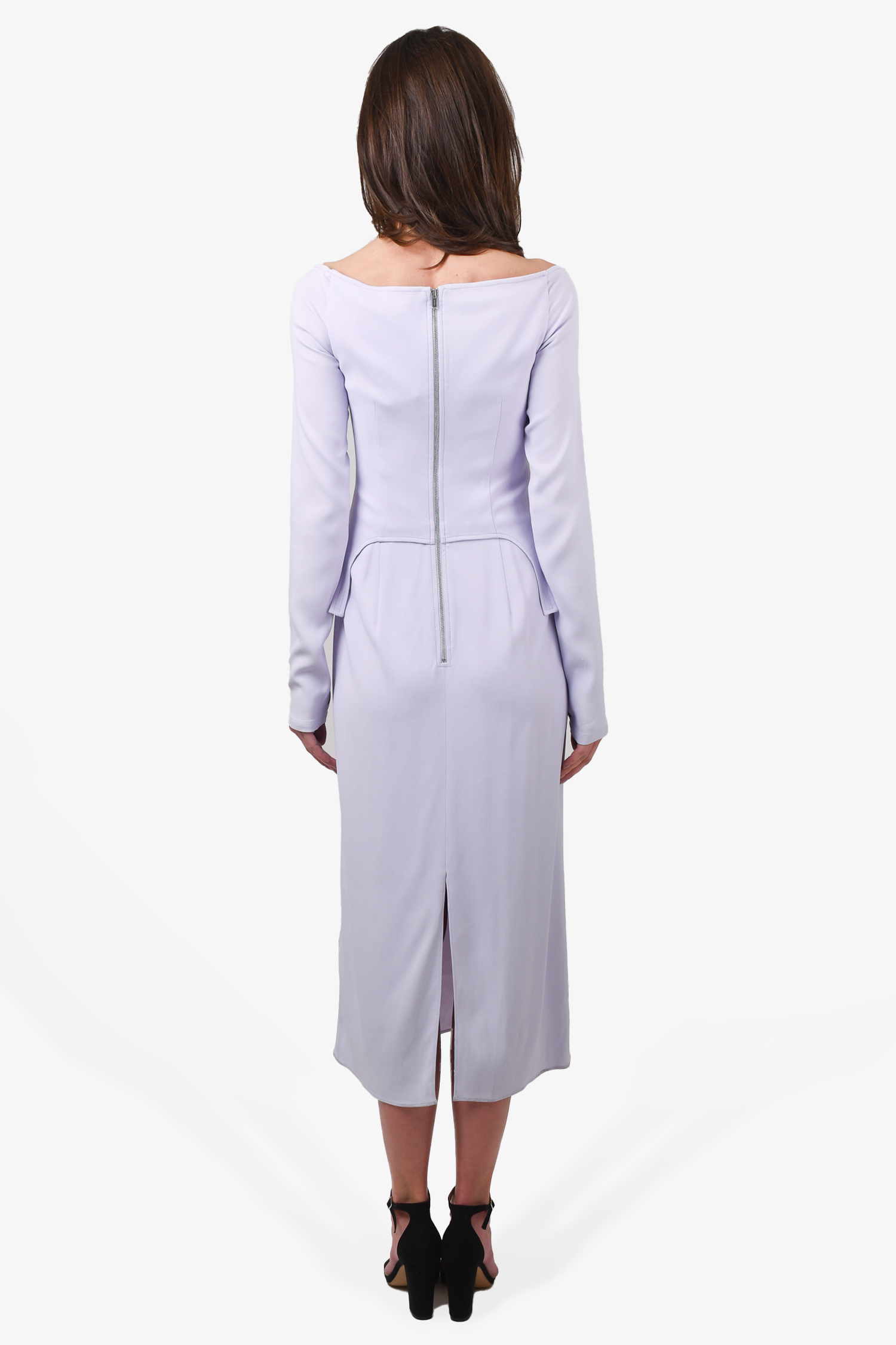 dion lee purple dress Dion Lee Pinnacle ribbed-knit Midi Dress | Purple