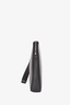 Dior Homme Black Calf Leather Embossed Logo Zip Pouch