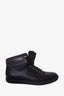 Dior Homme Black Leather Lace Up High Top Sneaker Size 42.5