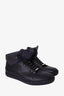 Dior Homme Black Leather Lace Up High Top Sneaker Size 42.5