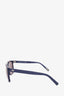 Dior Homme Blue Frame Square Tinted Sunglasses