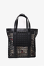 Dior x Kaws 2019 Black Leather Cannage Bees Tote Bag
