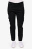 Dolce & Gabbana Black Cargo Pants w/ Logo Ankle Detail sz 48 Mens