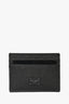 Dolce & Gabbana Black Grained Leather Cardholder with Black Plaque