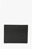 Dolce & Gabbana Black Grained Leather Cardholder with Black Plaque
