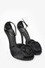 Dolce & Gabbana Black Satin Rosette Heels Size 39
