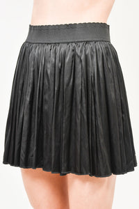 Dolce & Gabbana Black Silk Pleated Mini Skirt Size 42