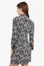 Dolce & Gabbana Black/White Flower Print Silk Dress size 38