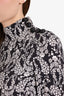Dolce & Gabbana Black/White Flower Print Silk Dress size 38