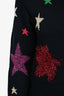 Dolce & Gabbana Black Wool Blend Tinsel Star Sweater Size 38