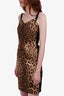 Dolce & Gabbana Leopard Print Sleeveless Mini Dress Size 40