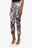 Dolce & Gabbana Multicolour Silk Floral Print Trousers Size 40