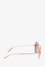 Dolce & Gabbana Pink Lens Pearl Sunglasses