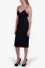 Dolce & Gabbana Vintage Black Cut-Out Sleeveless Midi Dress Size 40