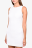 Dolce & Gabbana White Cotton Floral Embroidered Sleeveless Mini Dress Size 38