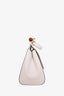 Dolce & Gabbana White Leather Medium Sicily Top Handle Bag