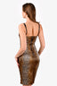 D&G Dolce & Gabbana Silk Leopard Print Dress Size 42