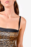 D&G Dolce & Gabbana Silk Leopard Print Dress Size 42