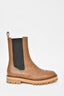 Dries Van Noten Brown Leather Chelsea Boots Size 36.5