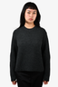 Dries Van Noten Grey Wool Sweater With Zip Detail Size S