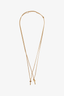 Dsquared2 Gold Toned Double Cross Necklace