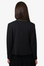 Elie Tahari Black Silk Bead Embellish Trimmed Blazer Estimated Size S-M