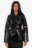 Ellery Black Patent Leather Wrap Jacket Size 0 with Tag