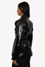 Ellery Black Patent Leather Wrap Jacket Size 0 with Tag