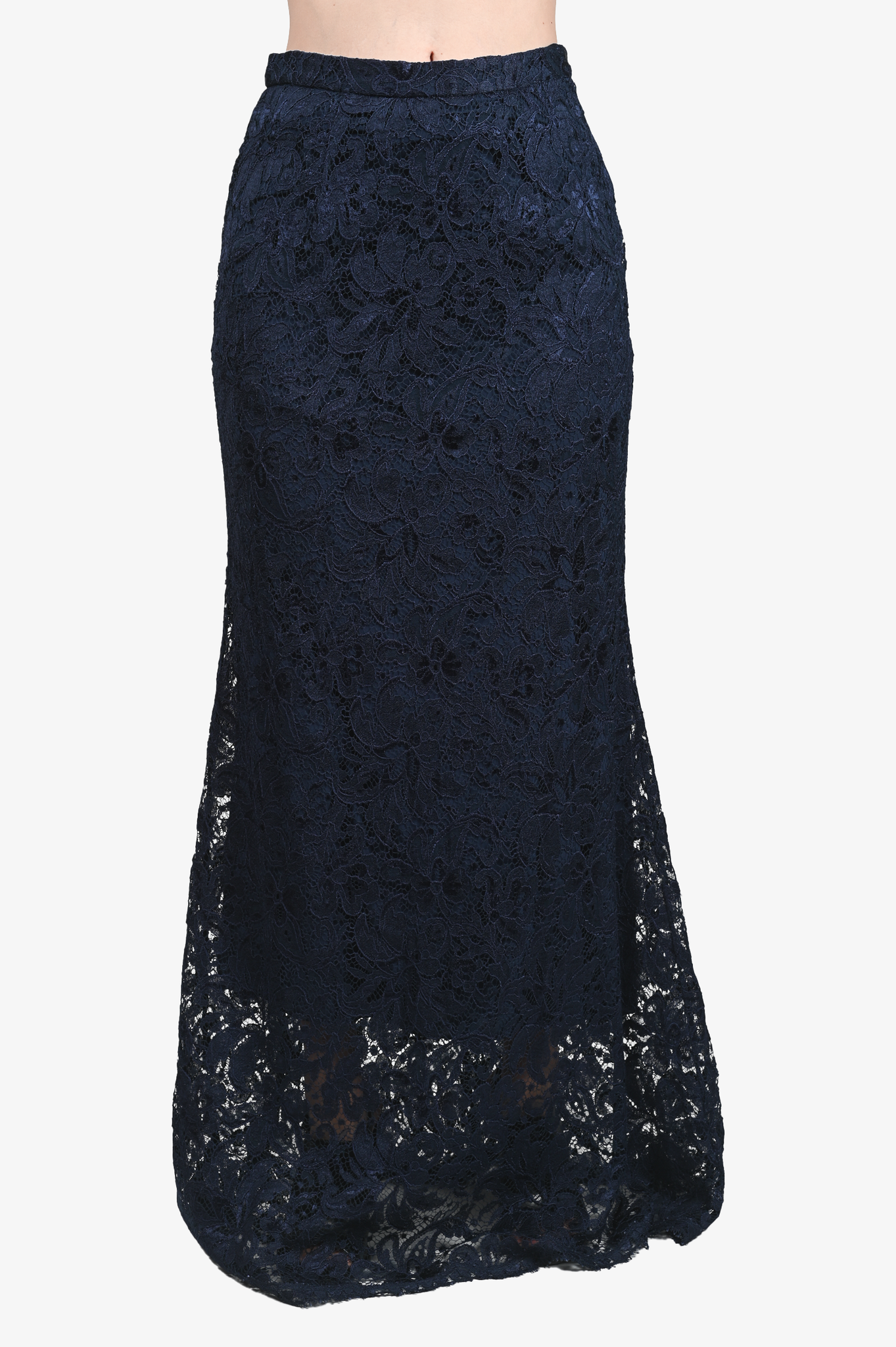 Navy blue lace clearance skirt