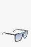 Emilio Pucci Blue Patterned Square Sunglasses