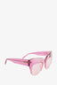 Emilio Pucci Pink Frame Square Sunglasses