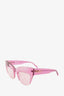 Emilio Pucci Pink Frame Square Sunglasses