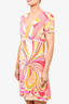 Emilio Pucci Pink Silk Patterned S/S Dress sz 46