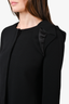 Emporio Armani Black Ruffle Shoulder Evening Jacket Size 42 US