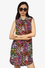 Equipment Multicolour Floral Silk Sleeveless Dress Size M
