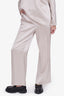 Escada Beige Long-sleeve Blouse Size 44 and Pant Size 42 Set