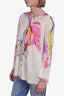 Escada Multicolour Floral Print Cardigan Size XL