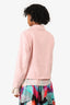 Escada Pink Wool Single Breasted Blazer Size 42