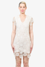 Escada Sport White Crochet Knit Dress Size 36
