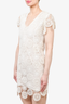 Escada Sport White Crochet Knit Dress Size 36