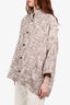 Eskandar Multicolor Tweed Button Down Cape Size 1